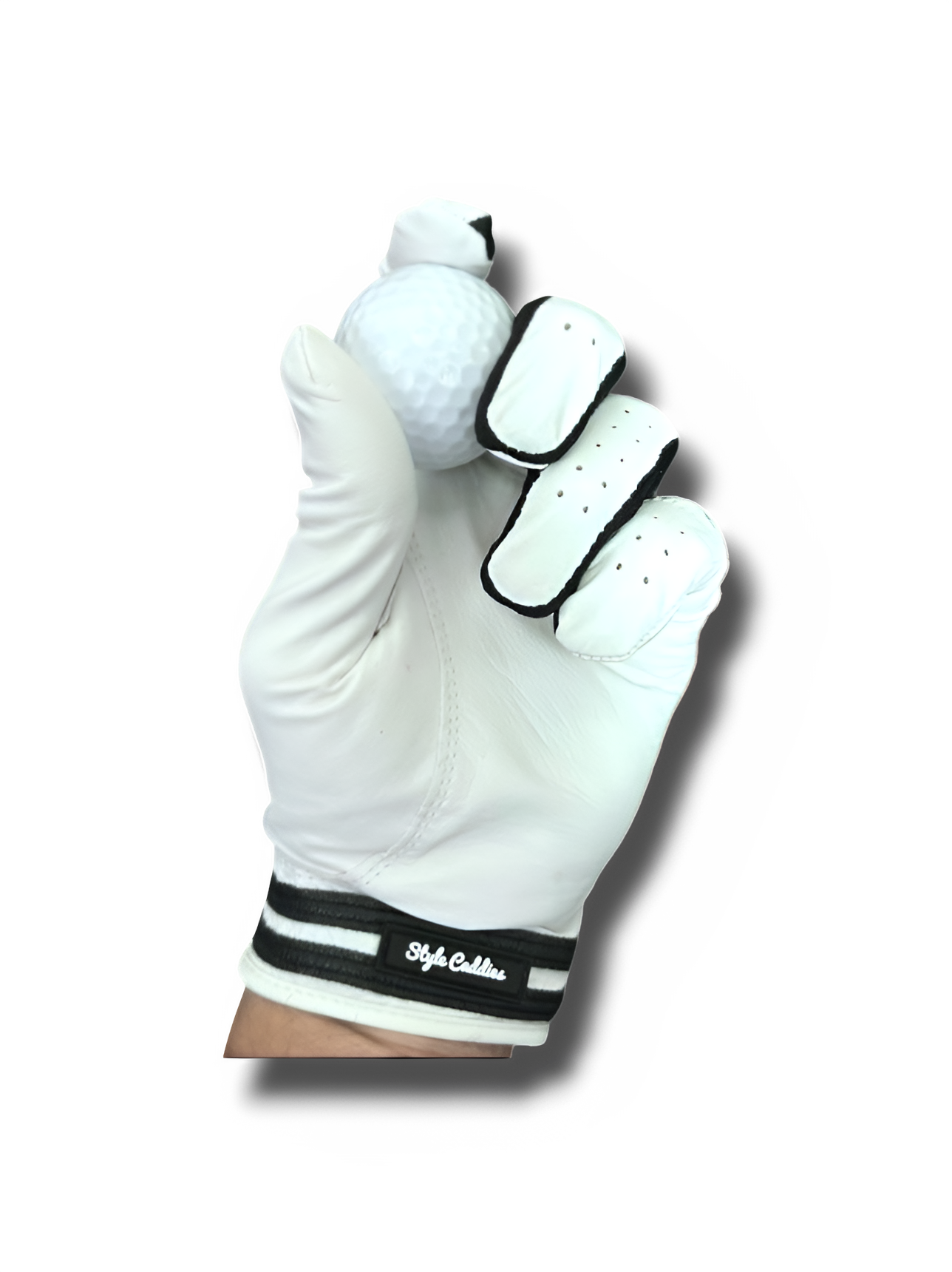 Black Splat Leather Golf Glove