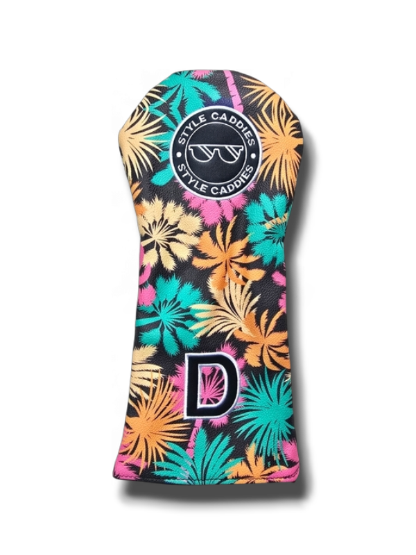 Tropical design driver head cover with magnet