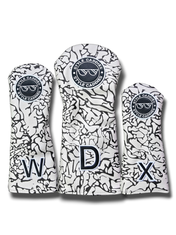 Grey cement design magnetic covers driver wood and hybrid