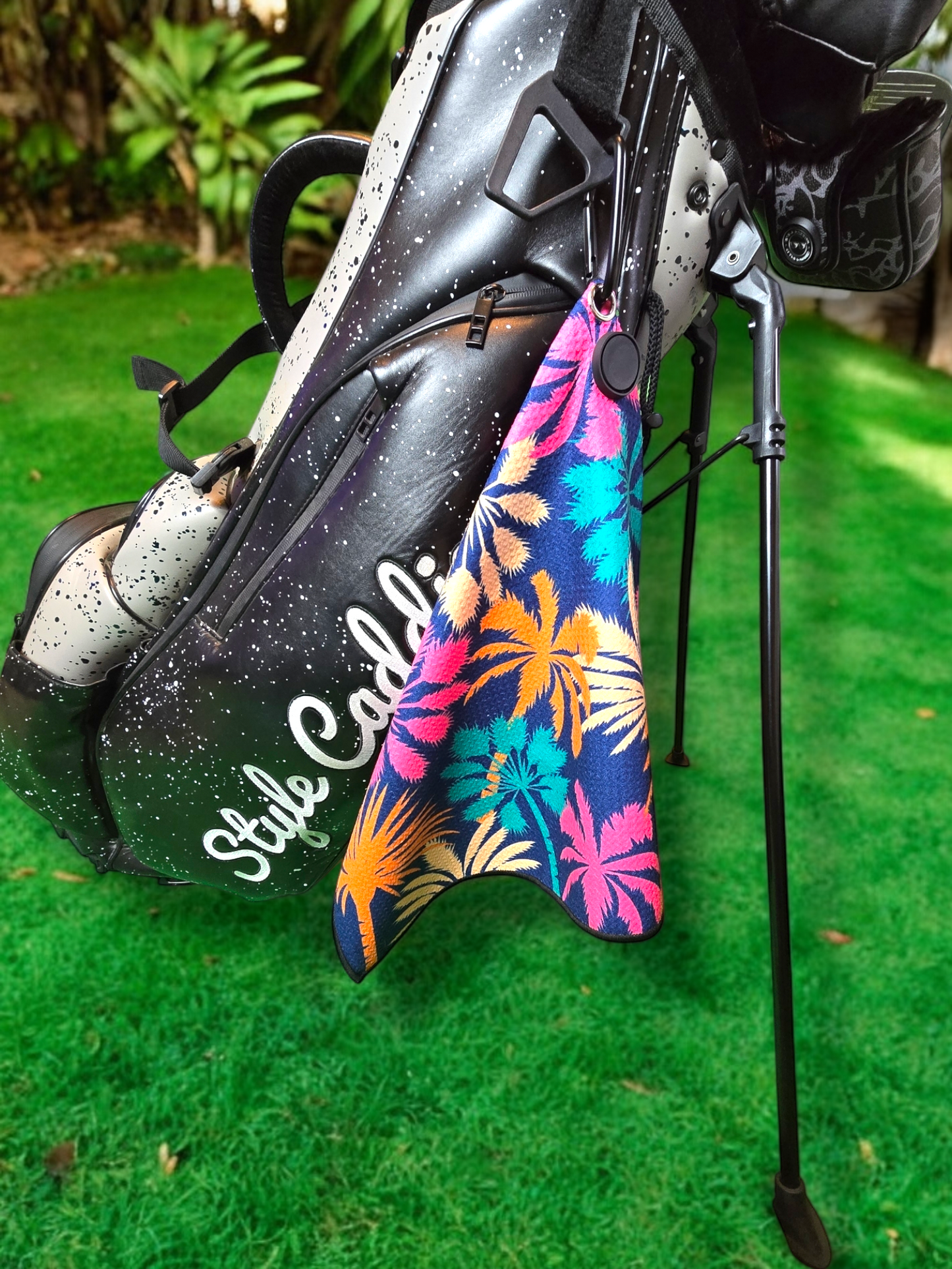 Tropical Palms Magnetic Golf Towel