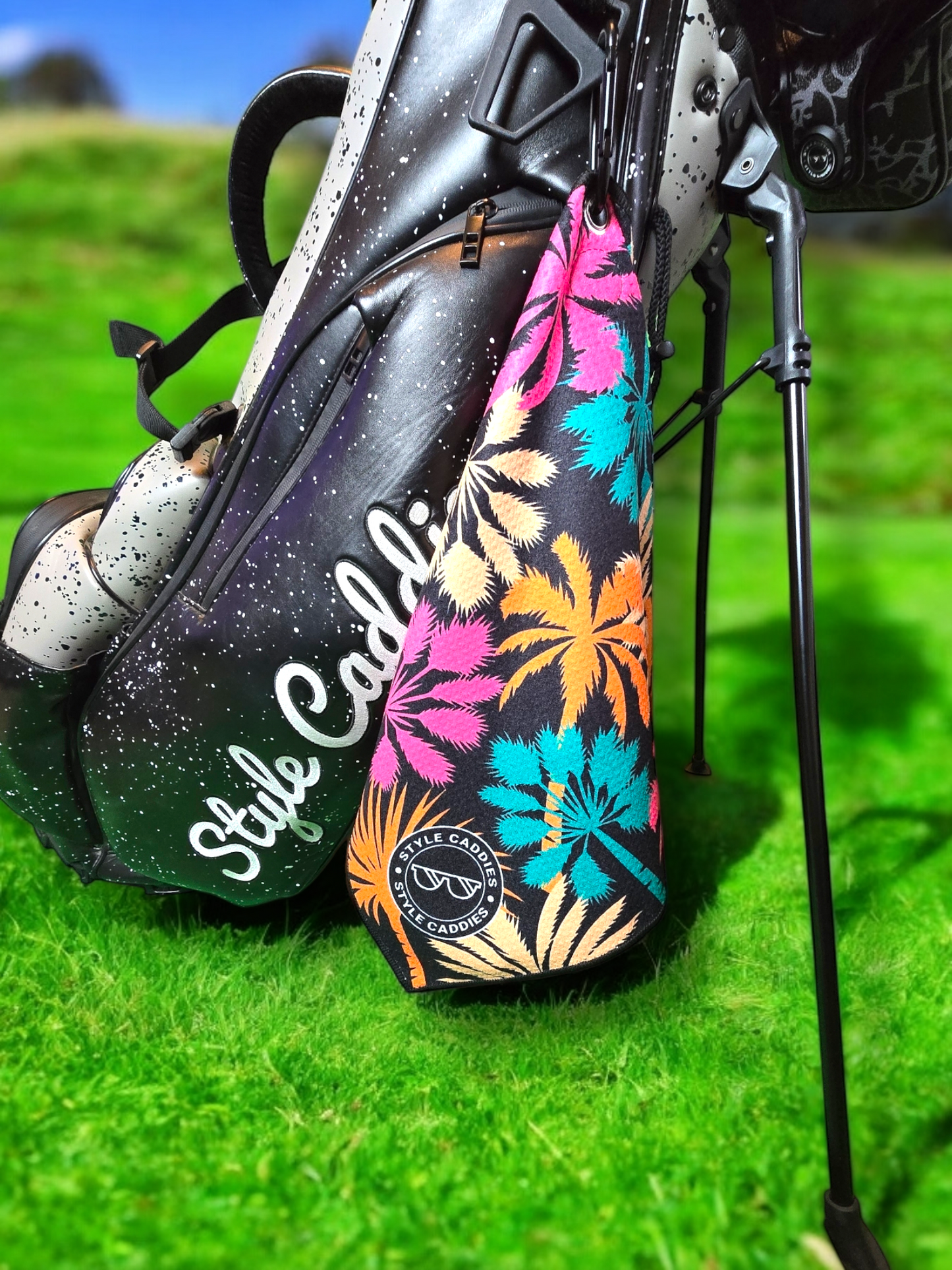 Tropical Palms Magnetic Golf Towel