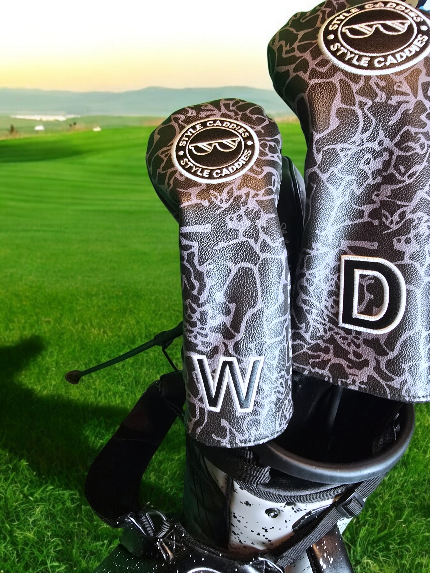 Dark Cement Wood Magnetic Club Cover