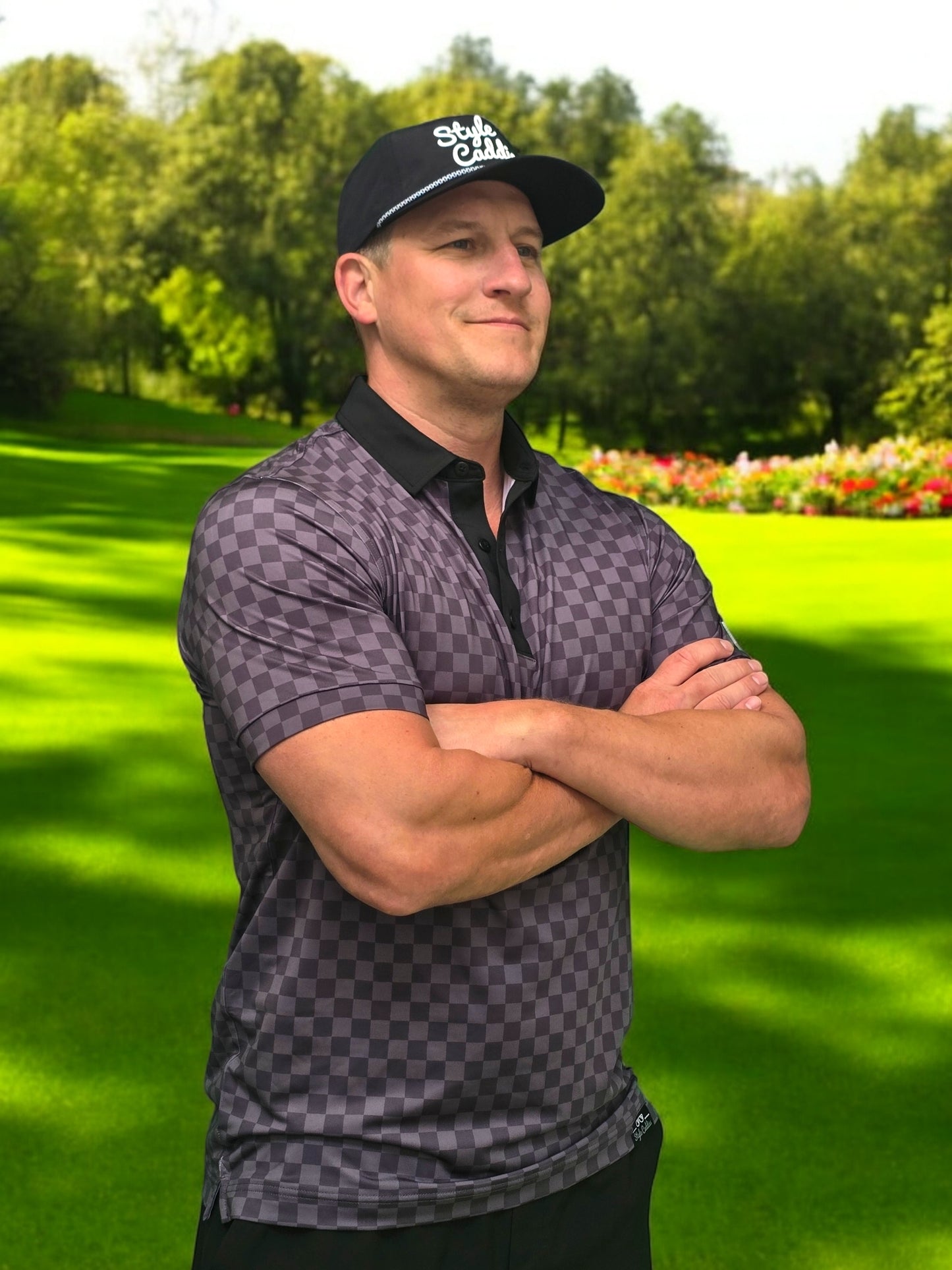 Checkered Golf Polo Shirt