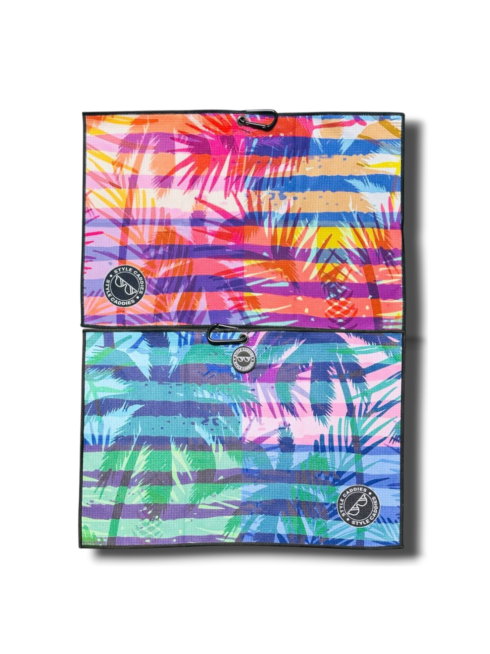 colorful magnetic and reversible golf towel with hook