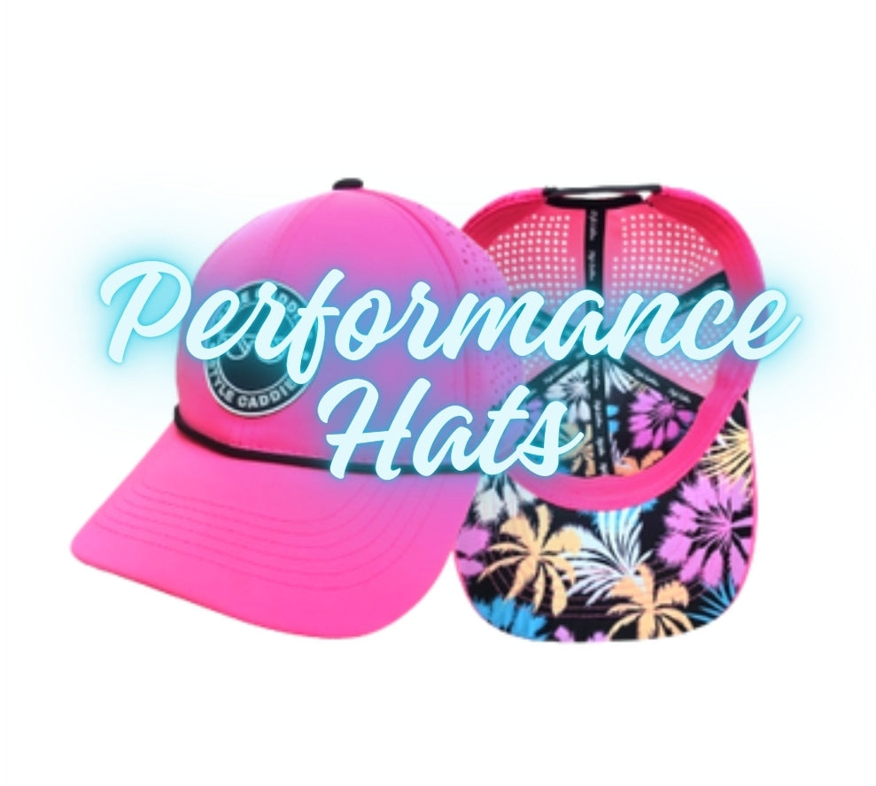 Performance Hats- Available for Purchase!