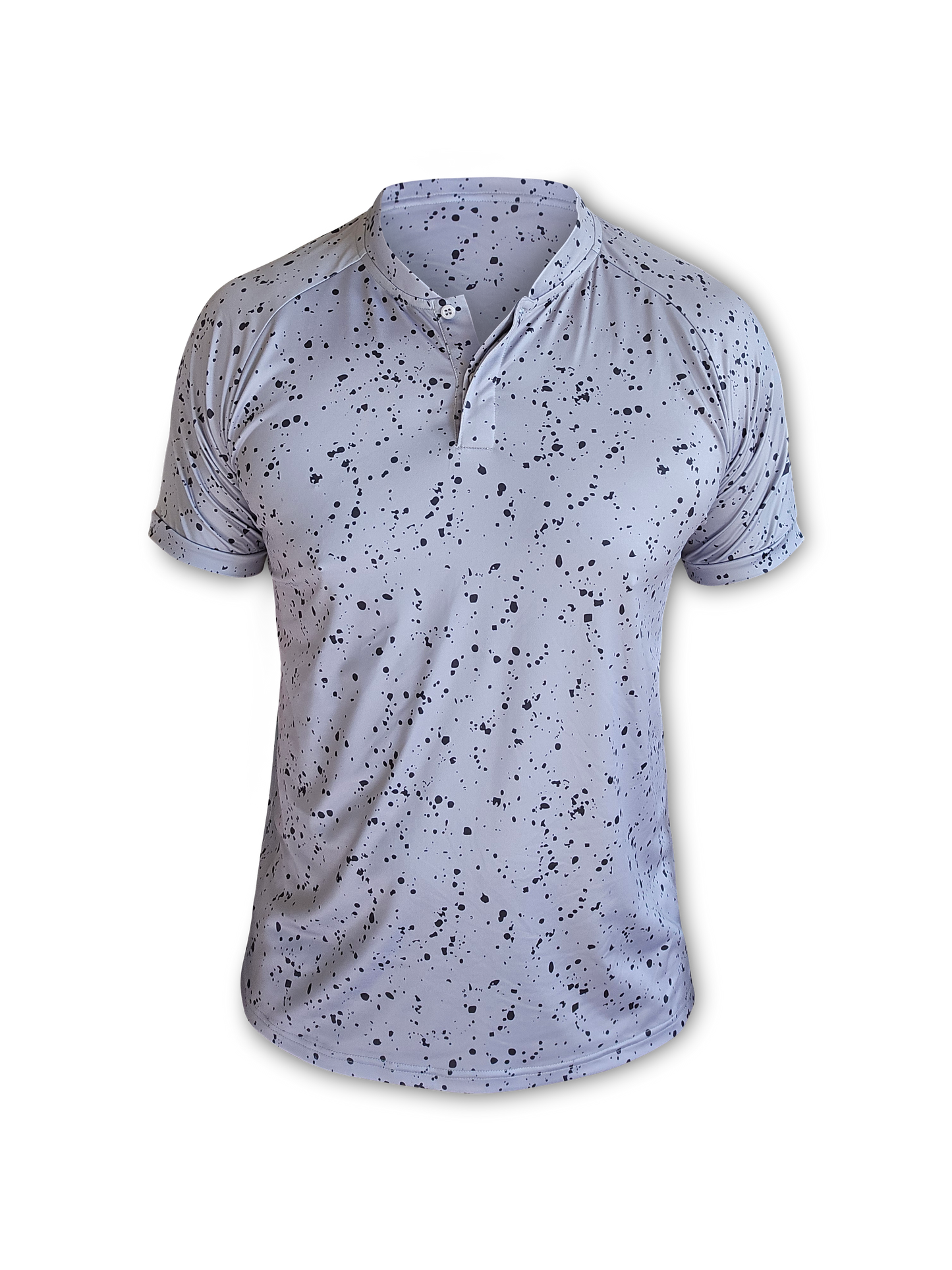 Grey Paint Splatter Blade Polo