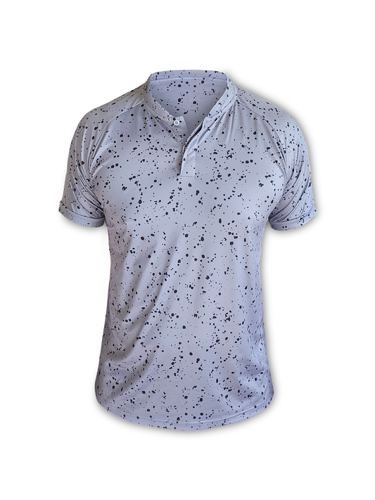 Grey Paint Splatter Blade Polo