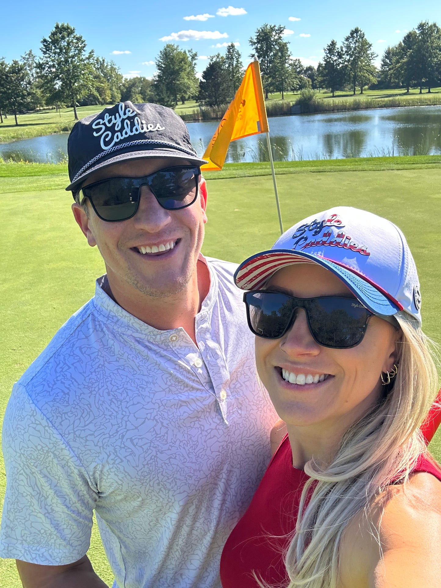 Black Signature Nylon Golf Hat