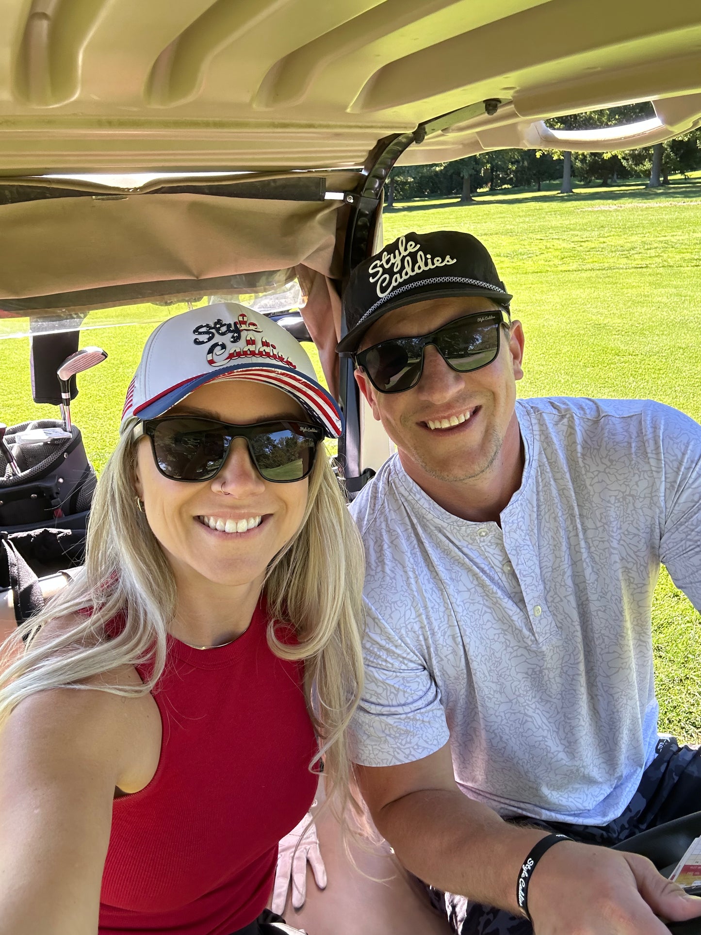 Black Signature Nylon Golf Hat