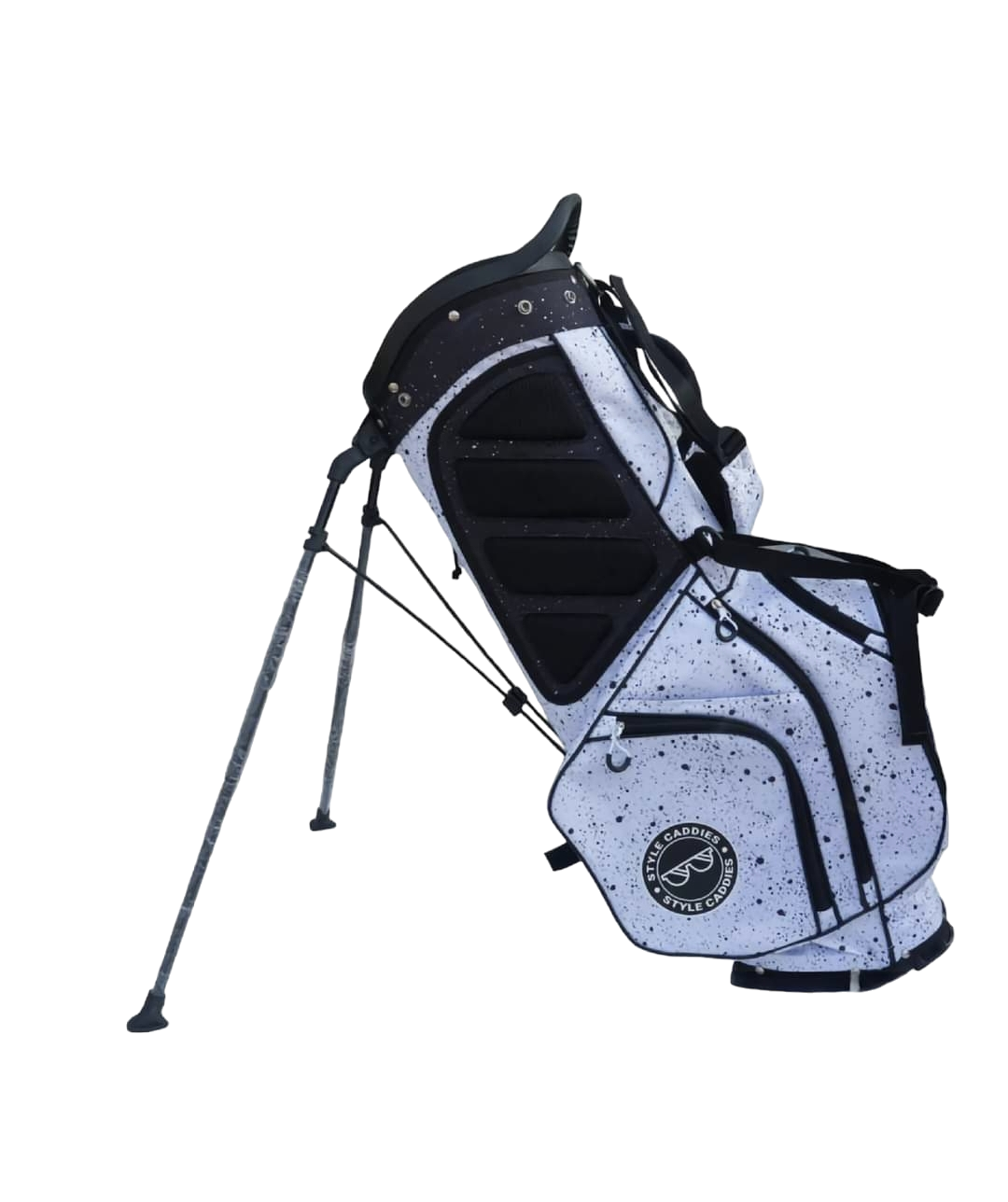 White Paint Splatter Golf Bag