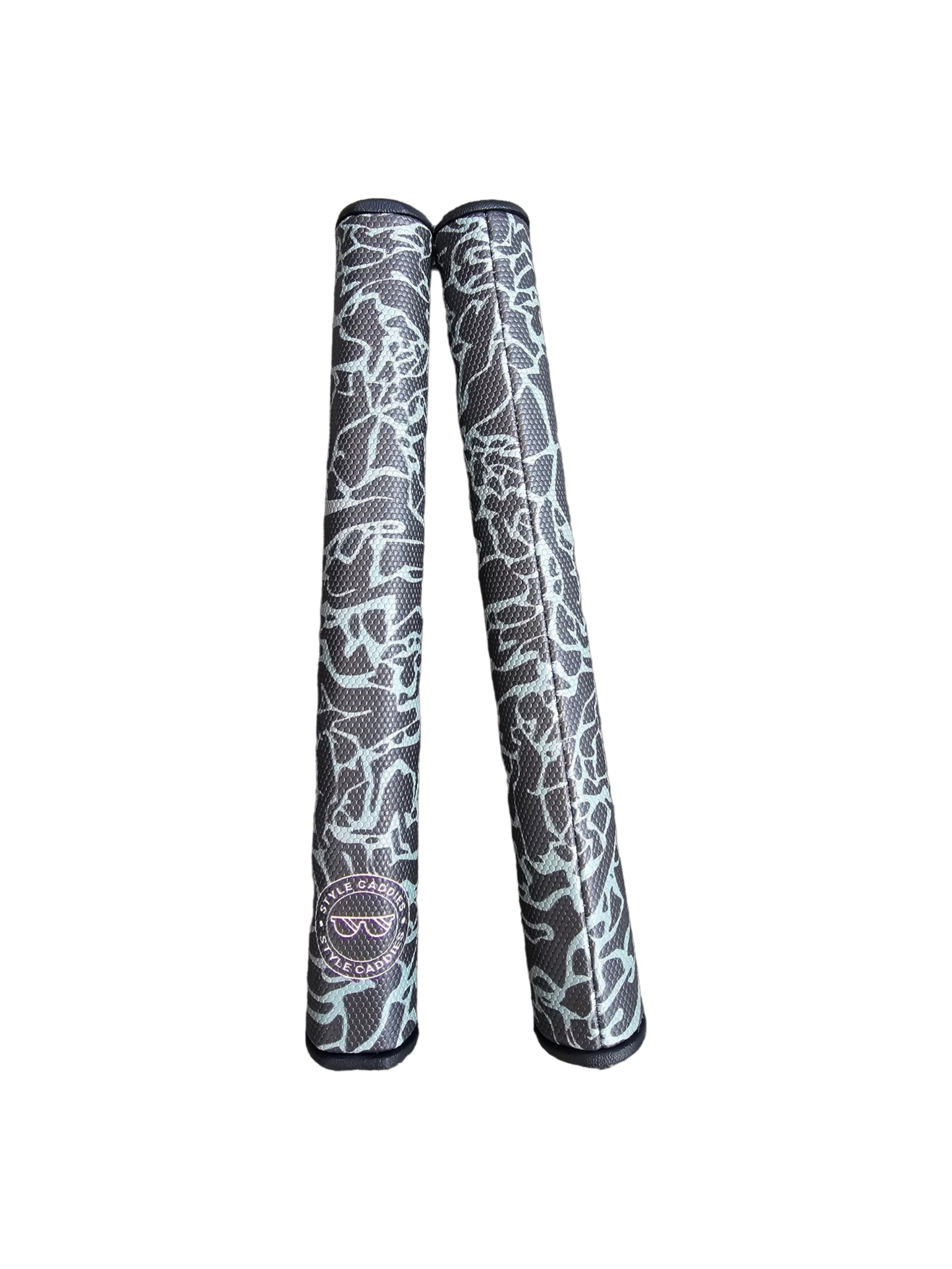 Black and Grey-Green Elephant Midsize Putter Grip