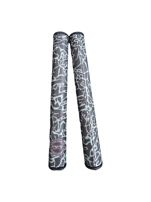 Black and Grey-Green Elephant Midsize Putter Grip