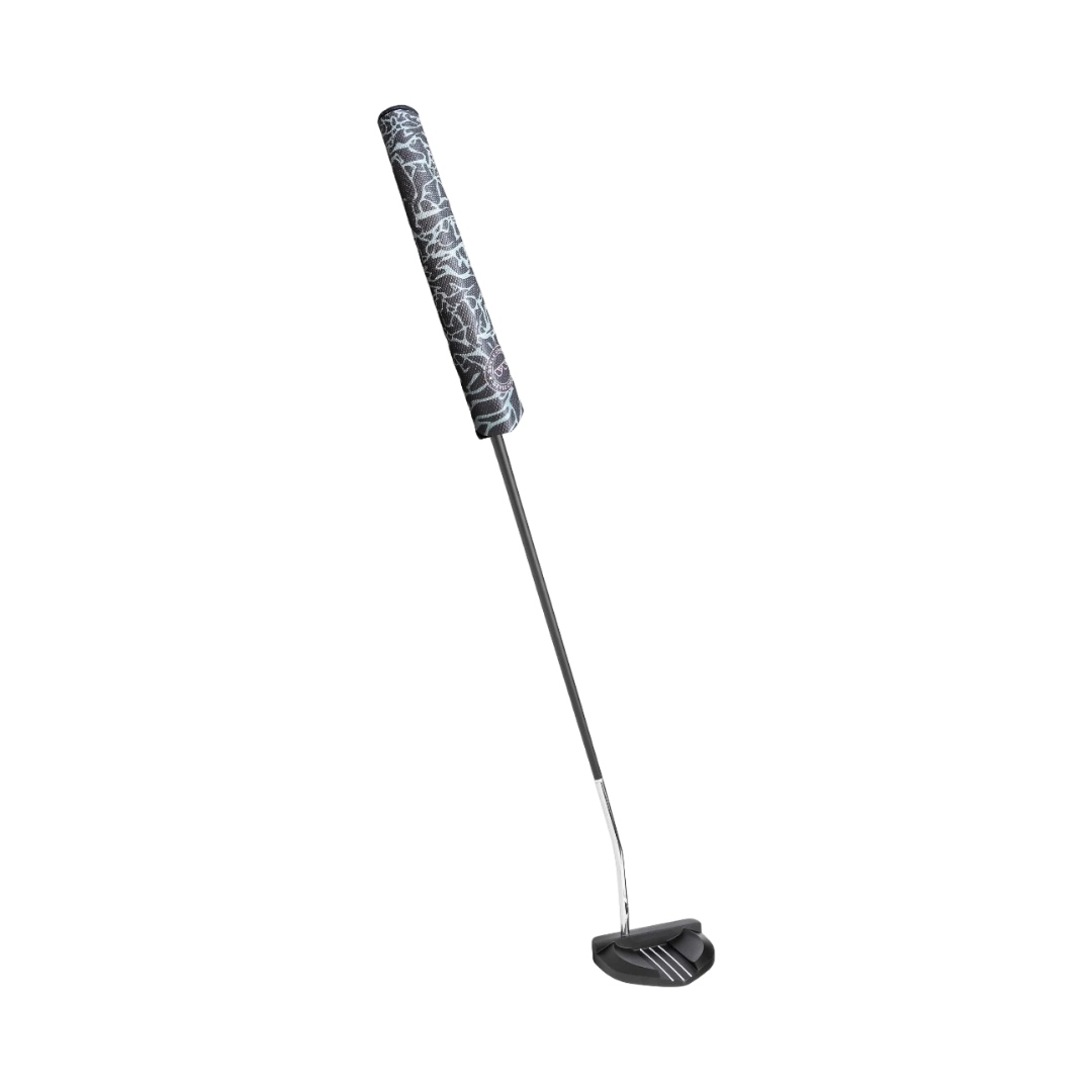 Black and Grey-Green Elephant Jumbo Putter Grip