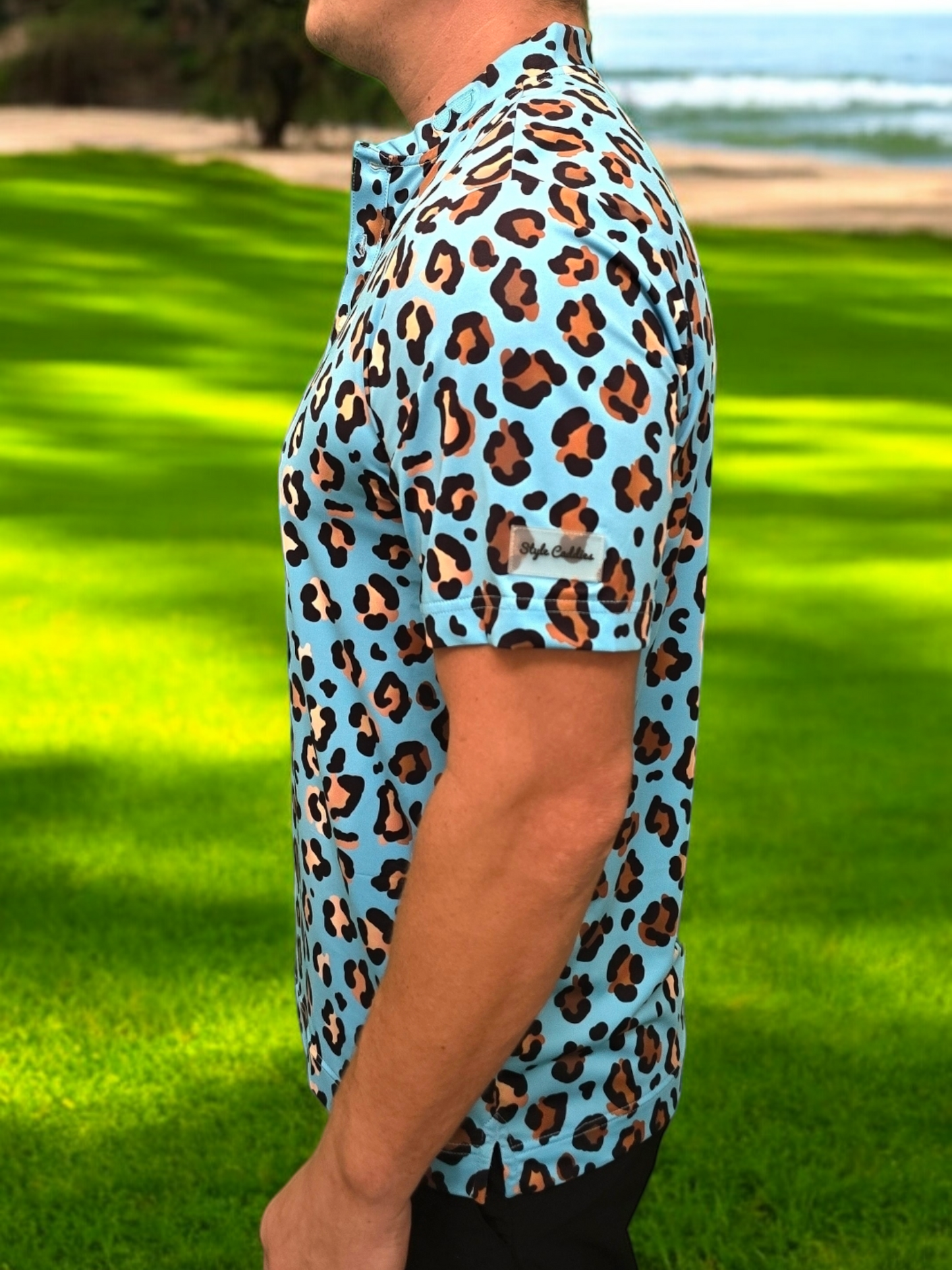 Golden Spots Leopard Blade Polo