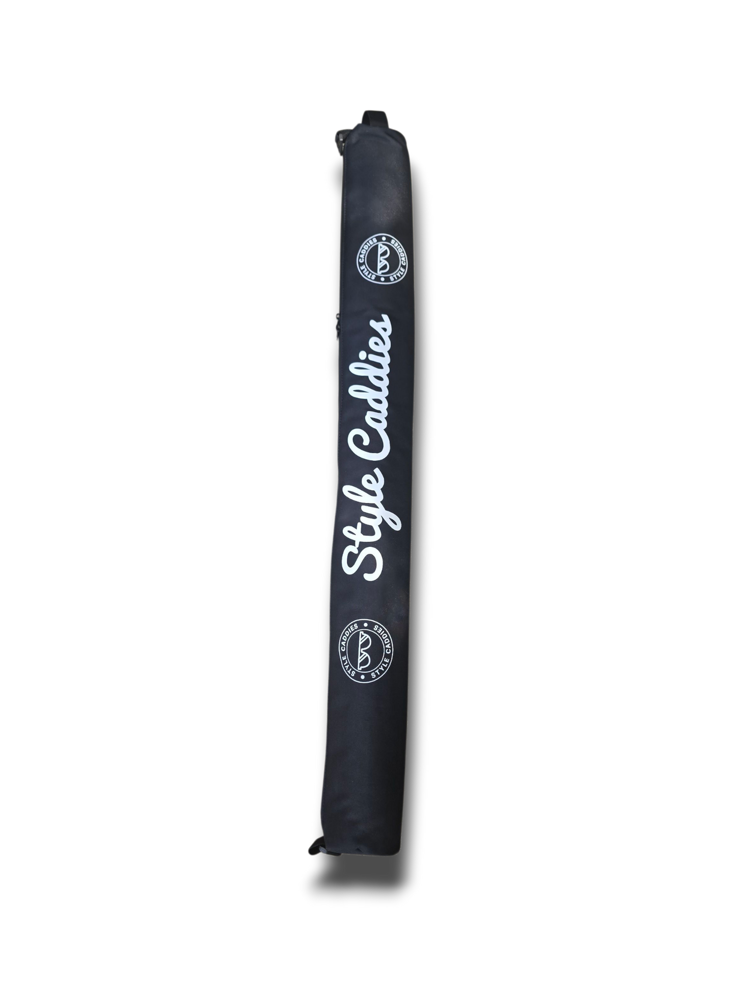 golf bag cooler sleeve color black with style caddies white logos
