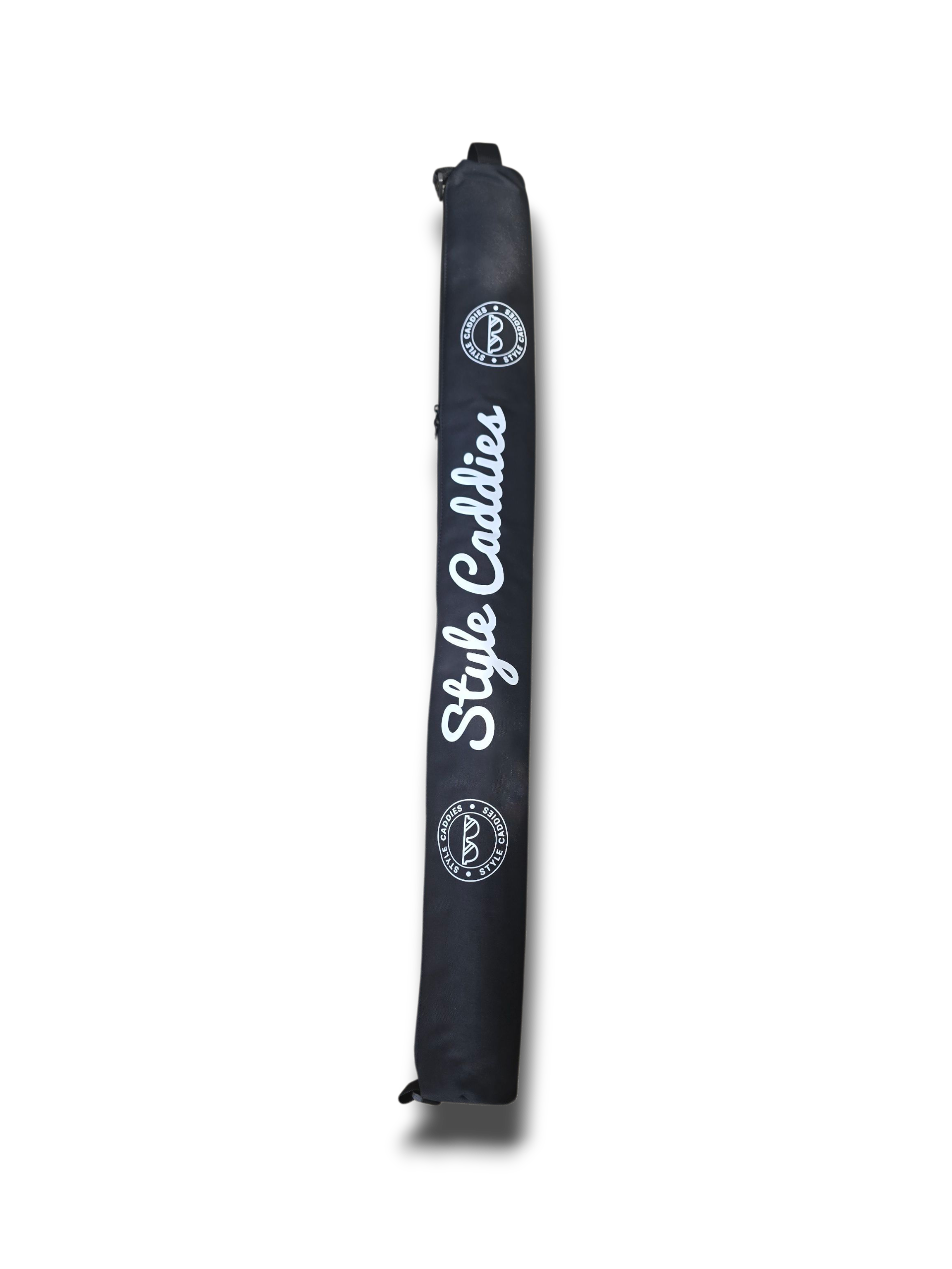 golf bag cooler sleeve color black with style caddies white logos