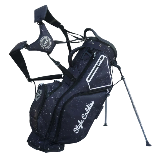 Black Paint Splatter Golf Bag