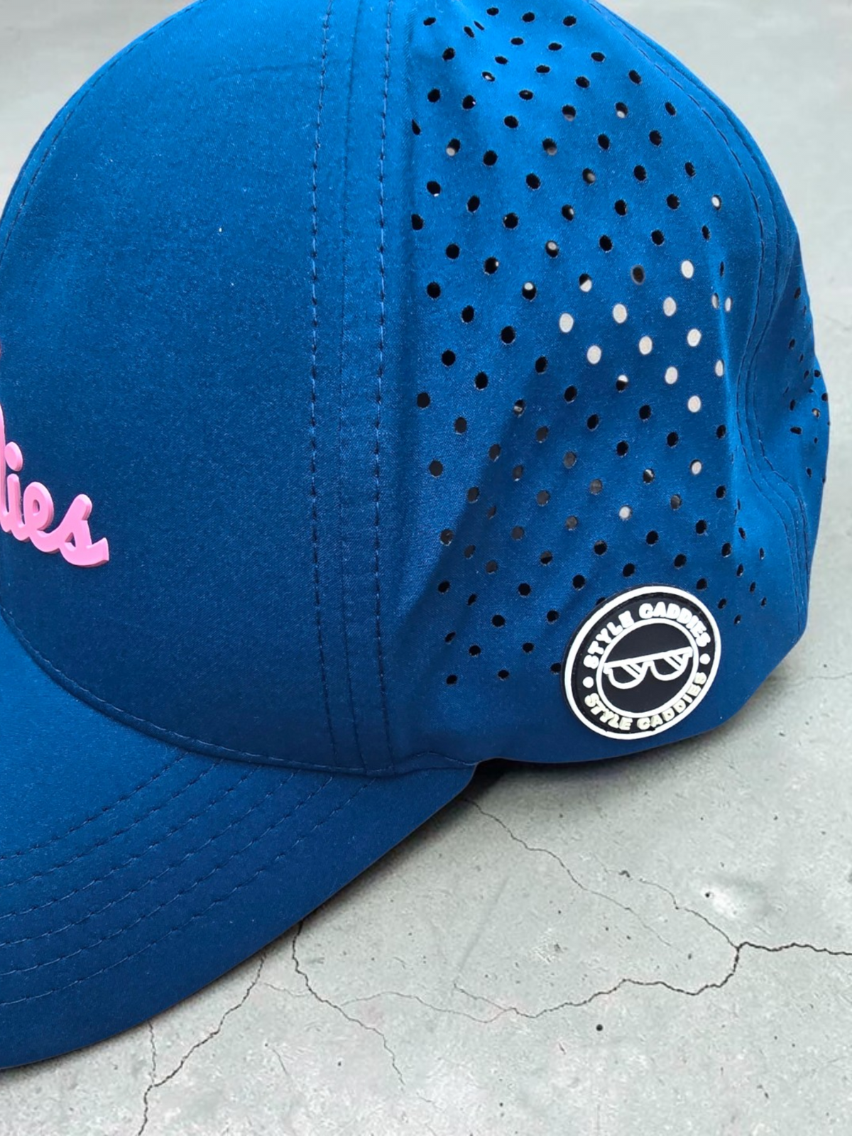 Navy Style Caddies 6-panel Purpulator golf hat additional product view