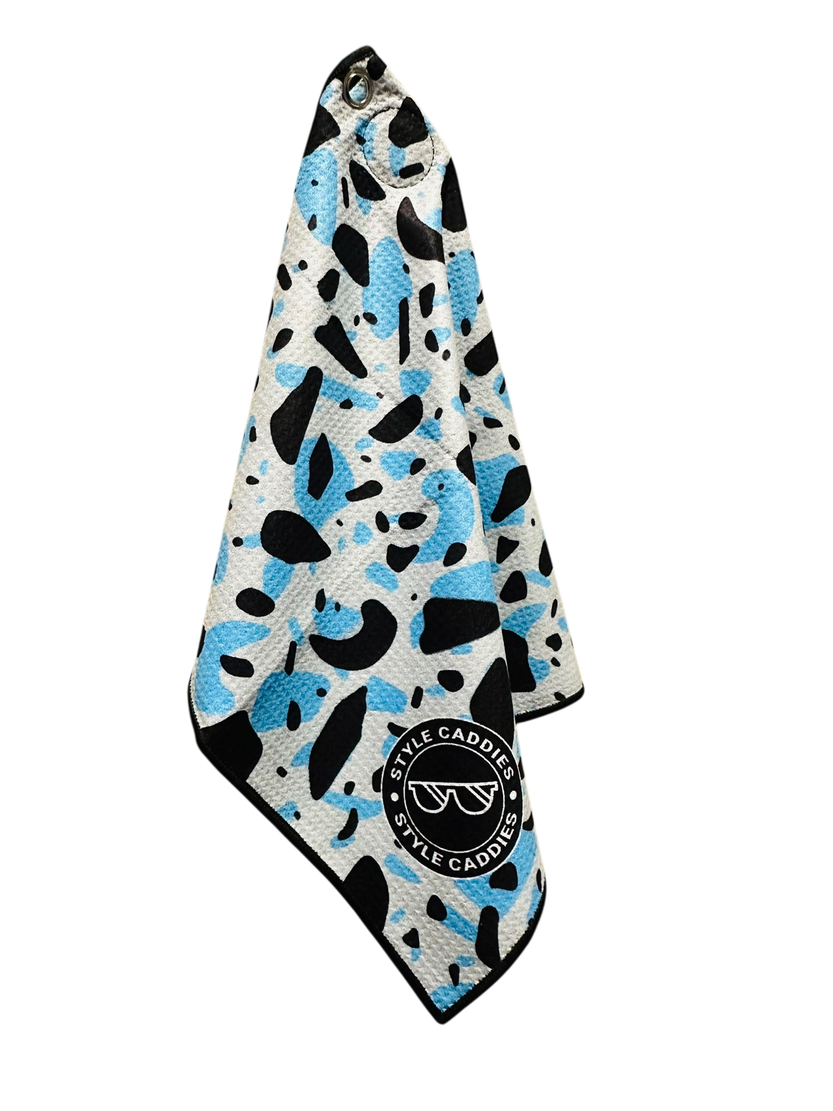 Bedrock magnetic golf towel flat lay back