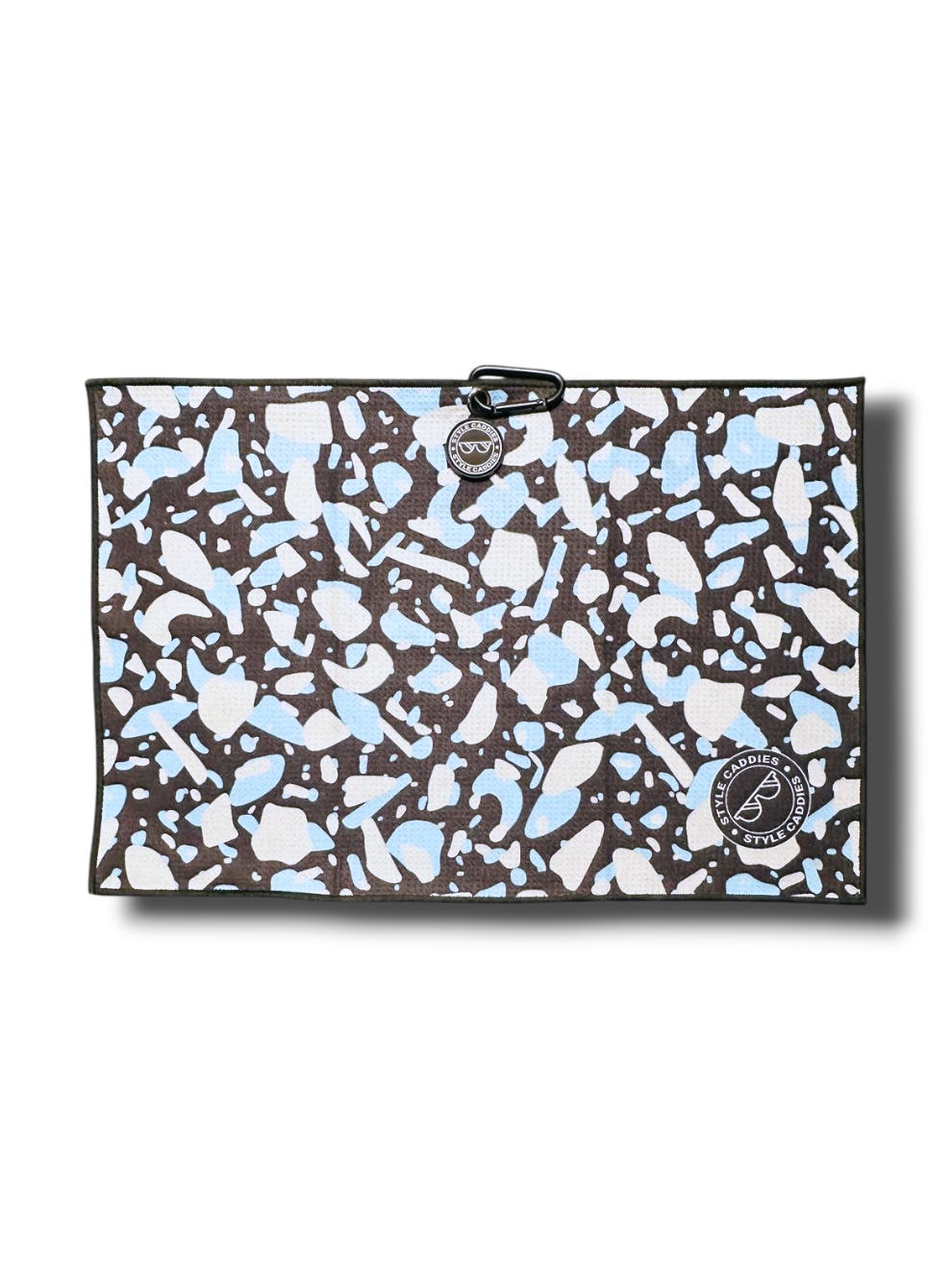 Style Caddies bedrock golf towel lifestyle shot