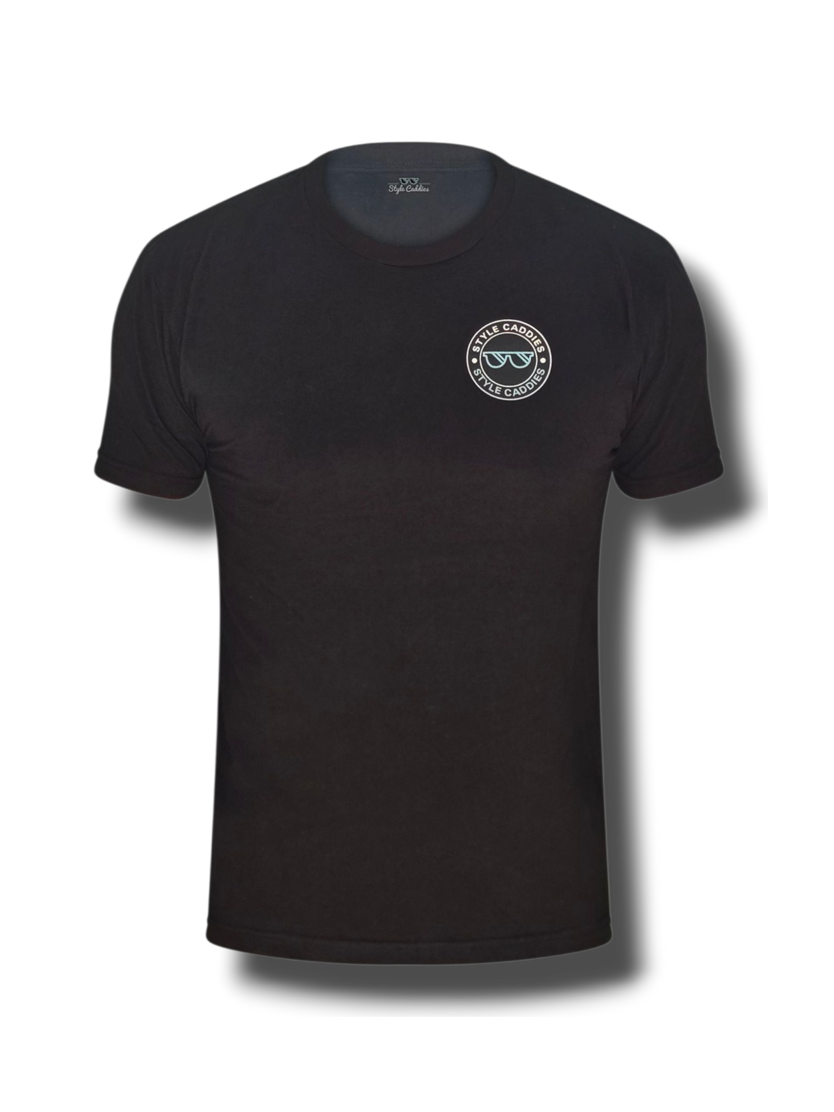 Black CLE Style Caddies tee shirt back view