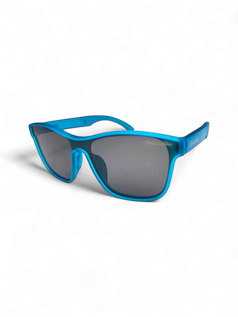 Blue Tude golf sunglasses front view