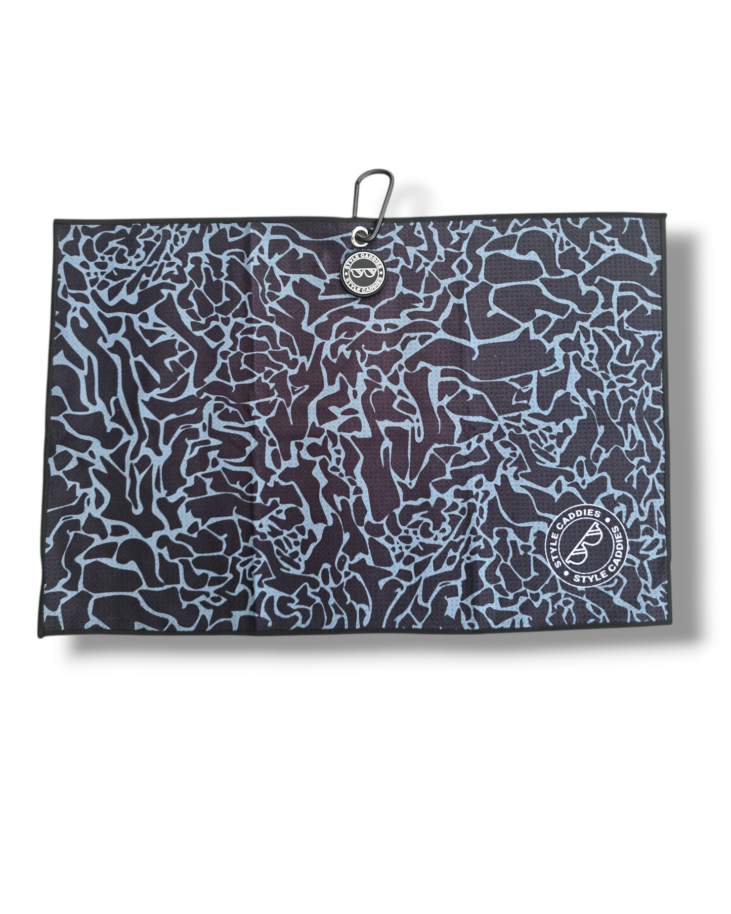 Cement magnetic golf towel flat lay back side