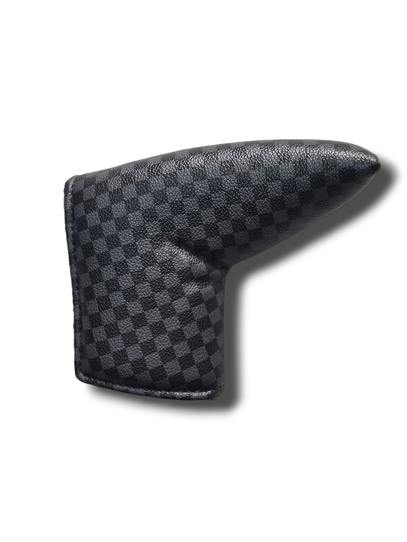 Checkers blade putter cover side view
