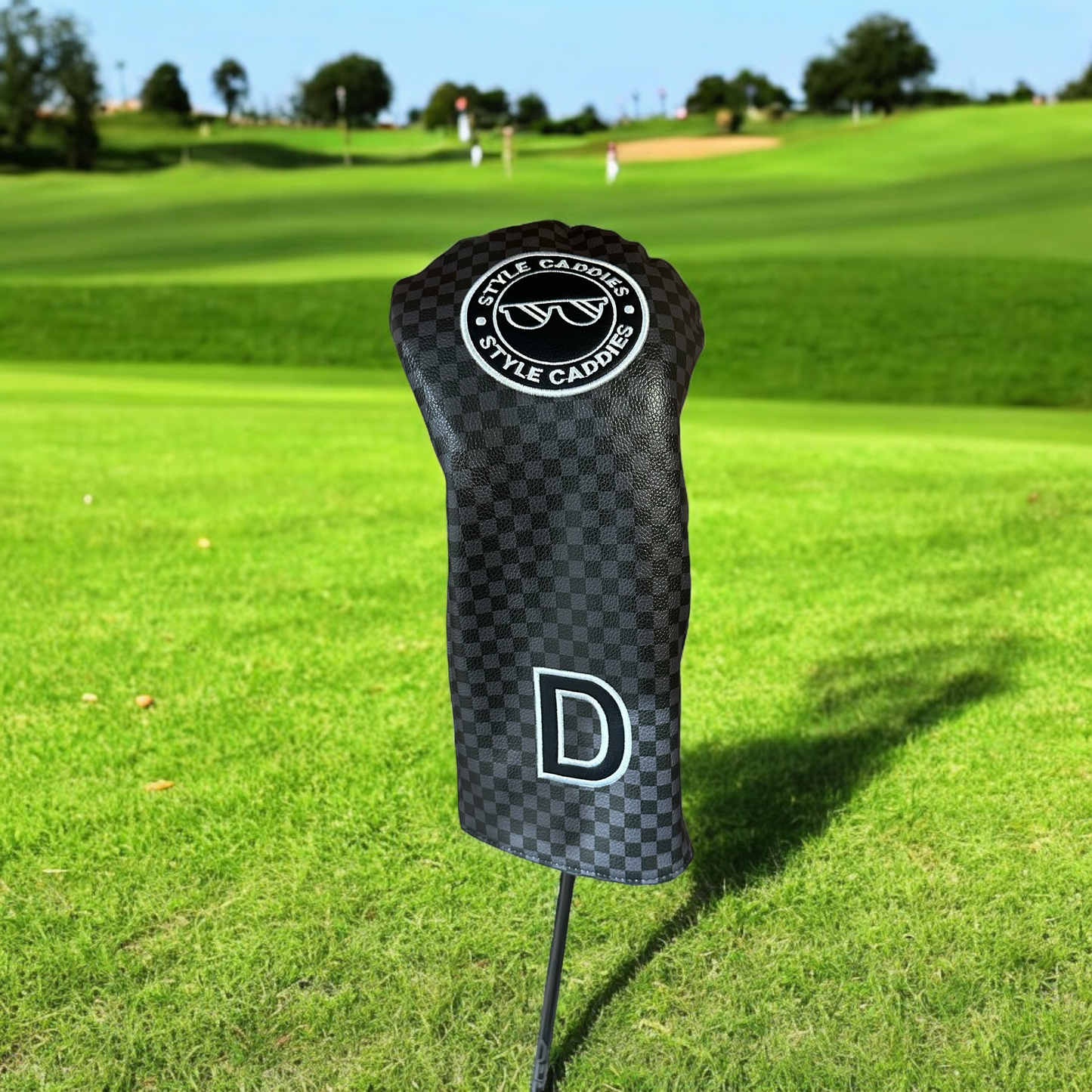 Checkers magnetic driver headcover close up detail
