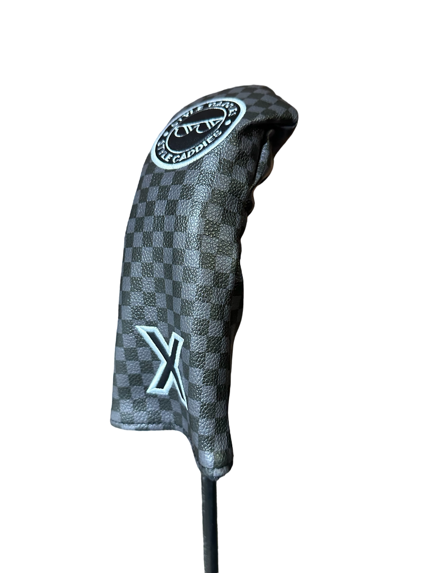 Checkers magnetic hybrid headcover close up detail