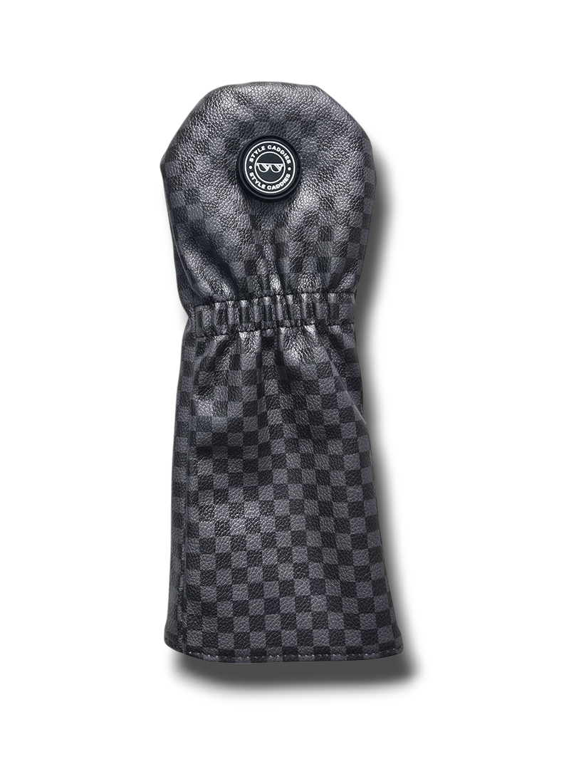 Checkers wood headcover side view