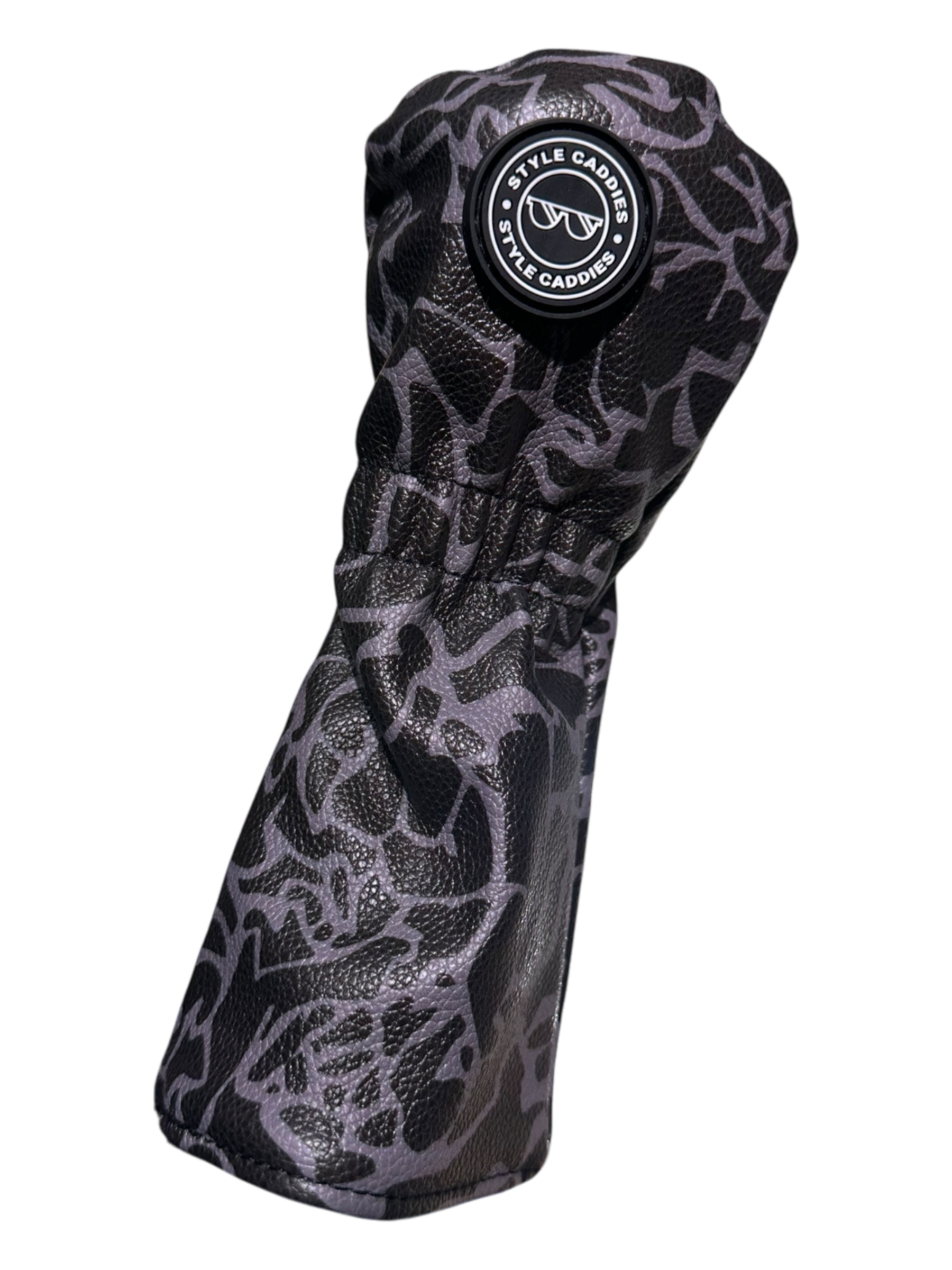 Dark cement hybrid magnetic club cover angle view