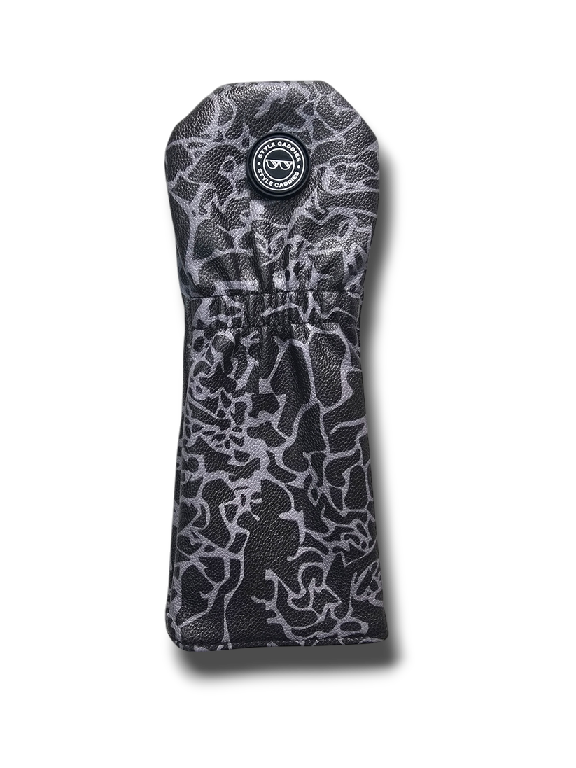Dark cement cover set on golf bag