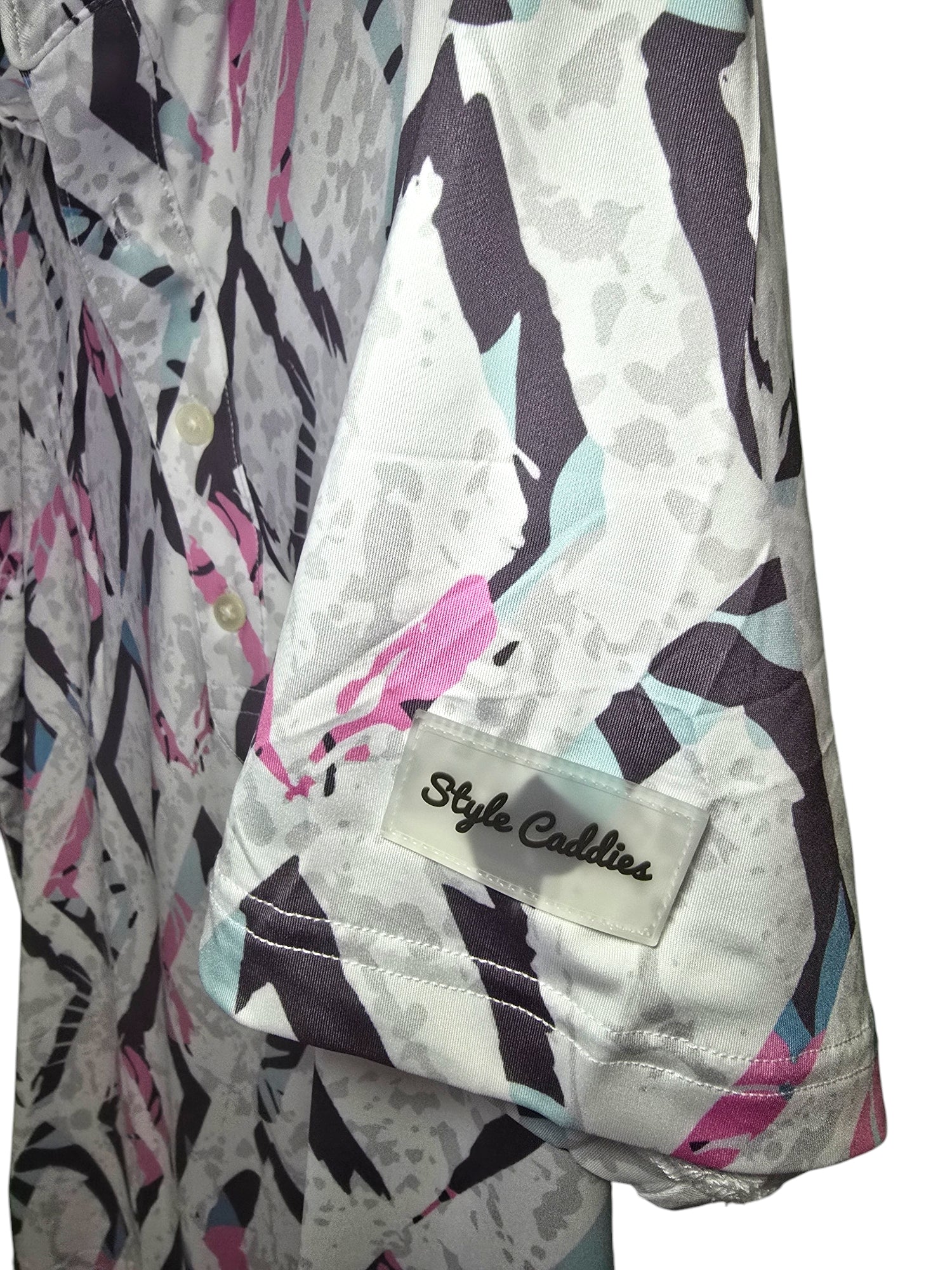 Style Caddies diamonds polo shirt detail