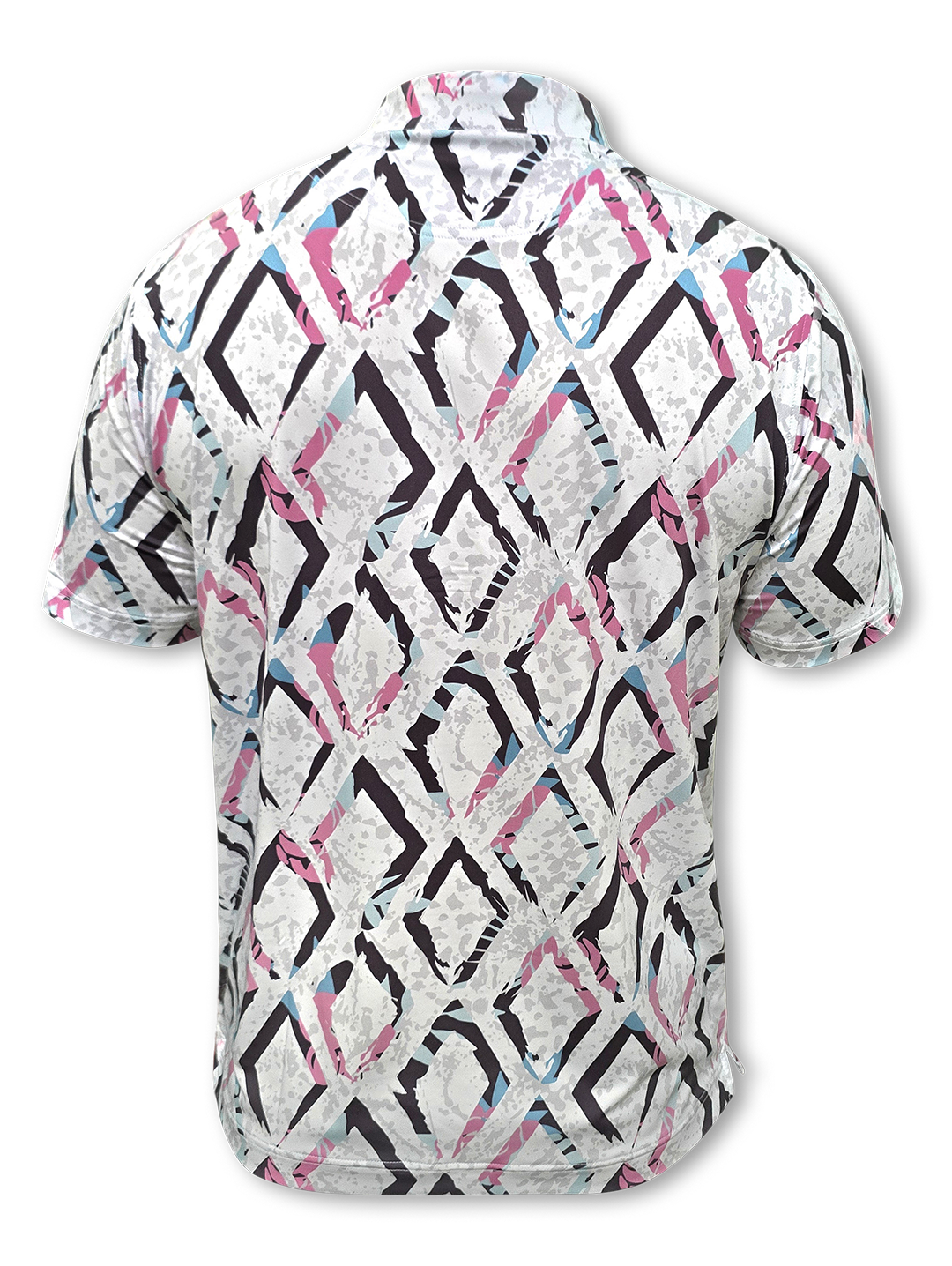 Diamonds golf polo shirt side view