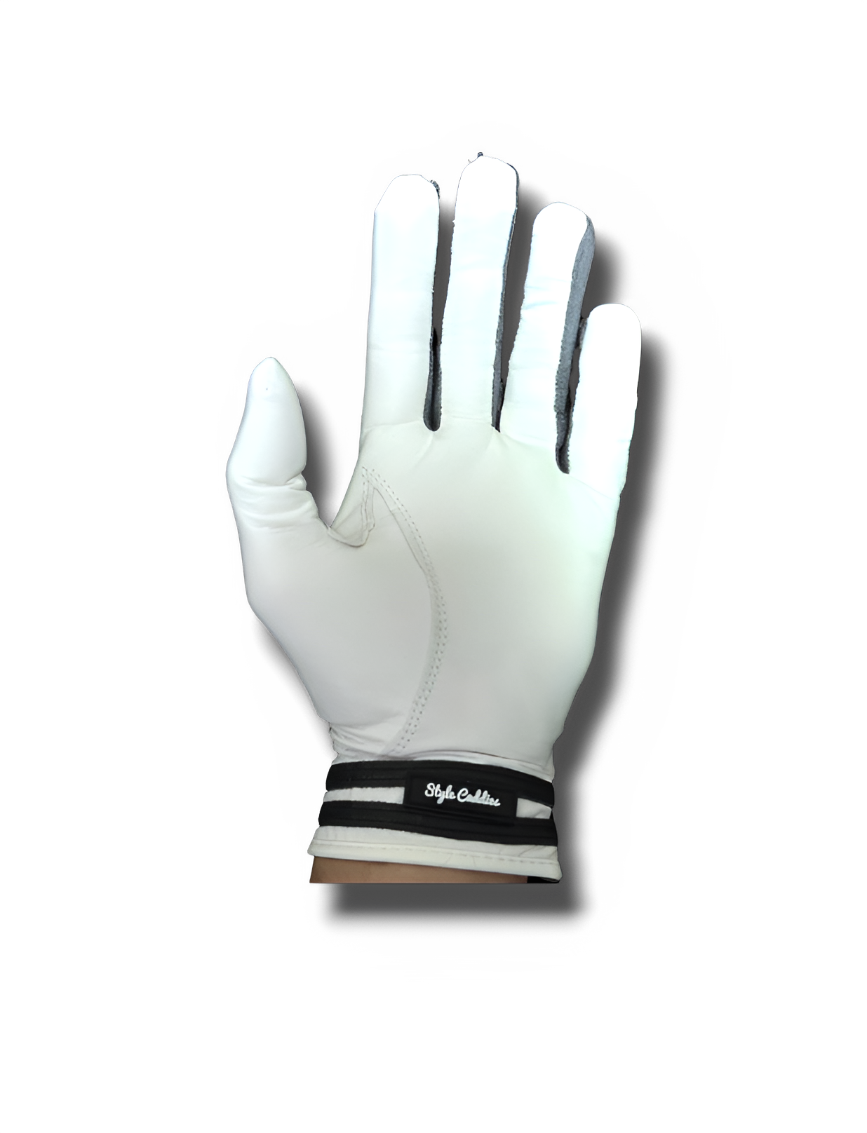 Elephant leather golf glove back view