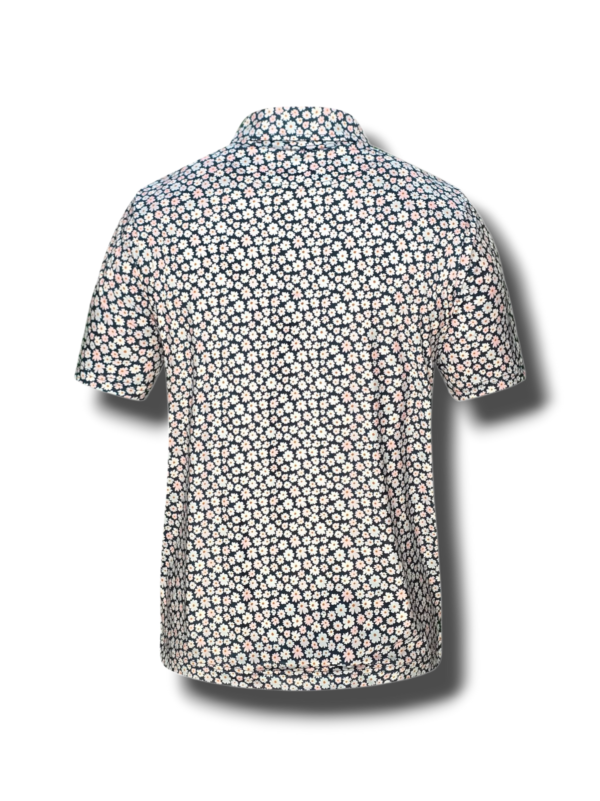 Floret golf polo shirt side view