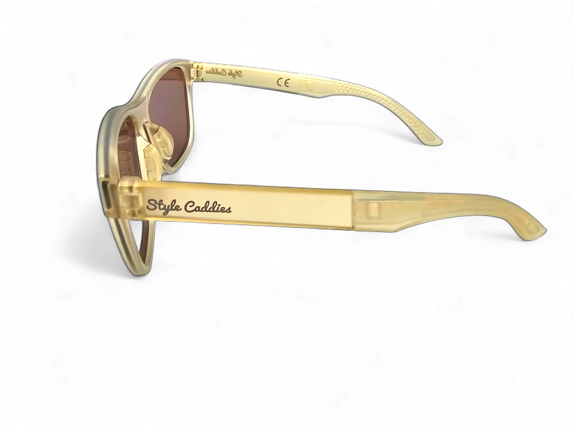 Style Caddies gold on gold sunglasses product view