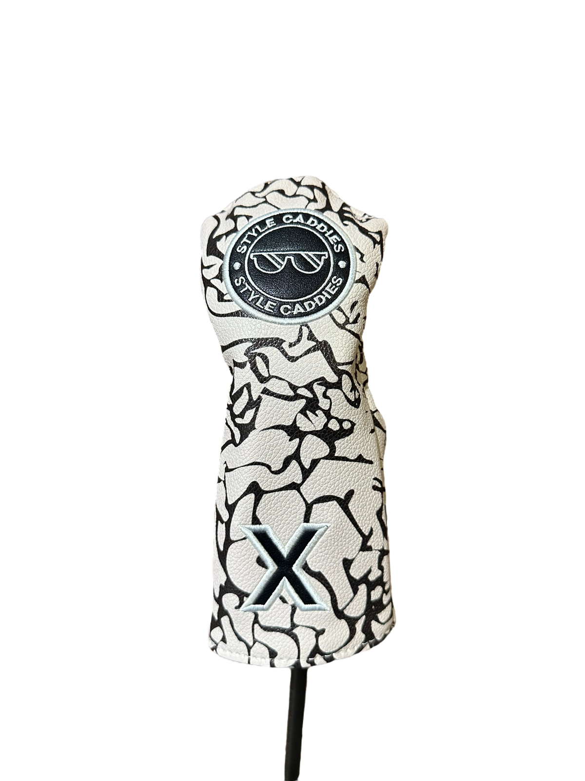 Grey cement hybrid headcover lifestyle shot