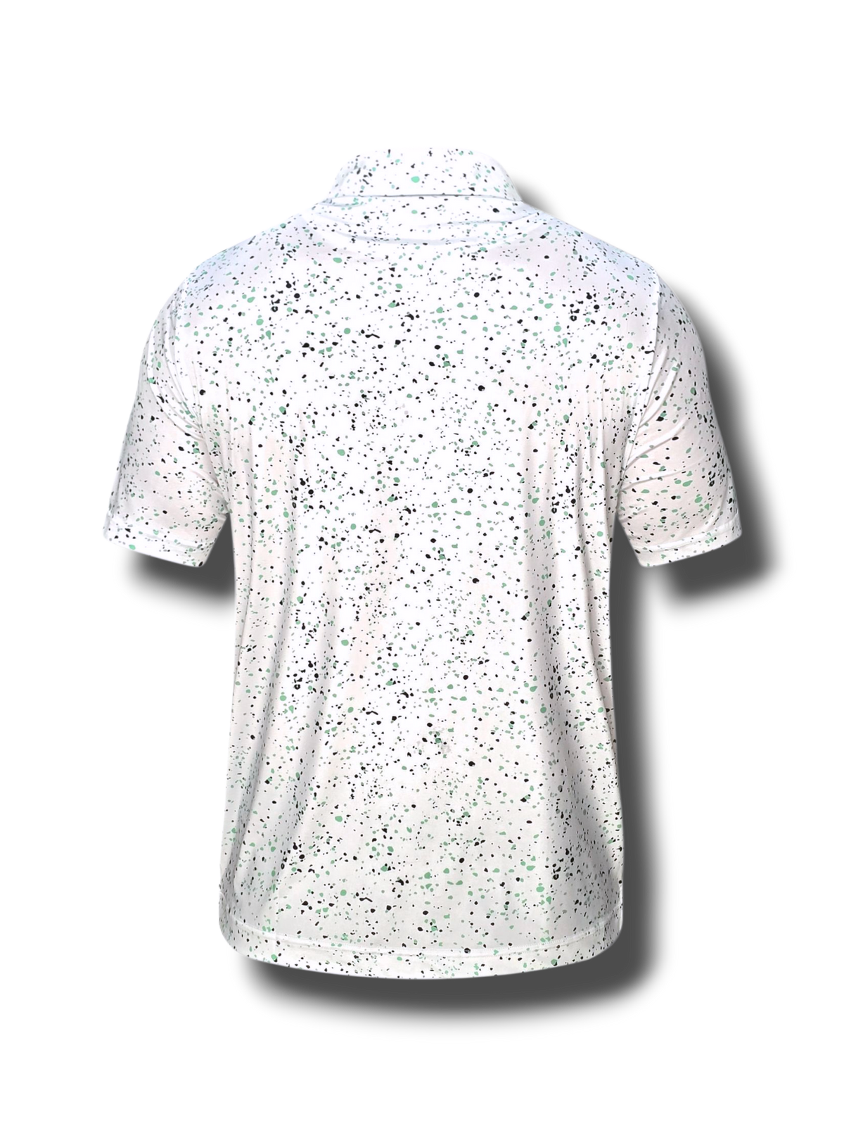 Hint of mint golf polo shirt side view
