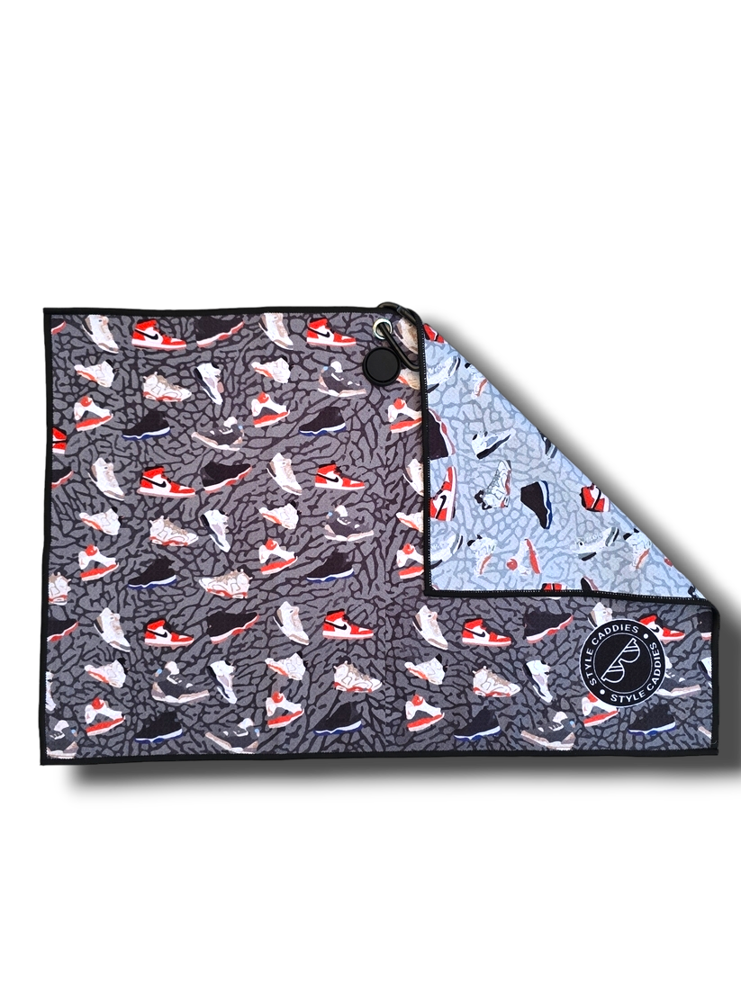 J's magnetic golf towel reversible side view