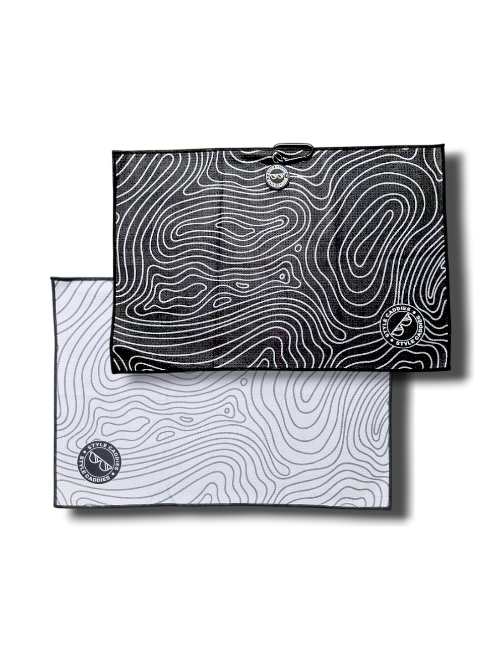 Ops magnetic golf towel flat lay front