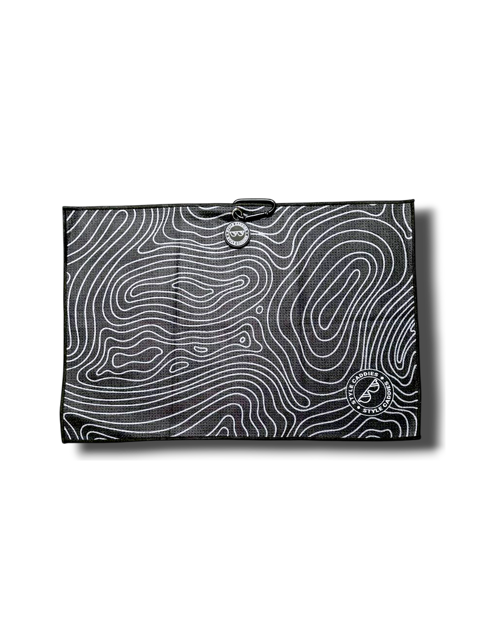 Ops magnetic golf towel close up pattern detail