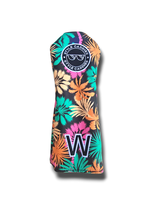 tropical colorful magnetic wood cover with logo